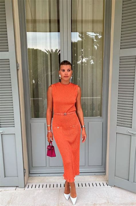 sofia richie orange chanel dress|Sofia Richie dresses.